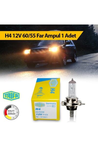 FRT Ottoman H4 12v 60/55w Far Ampul Trifa 1 Adet 01661