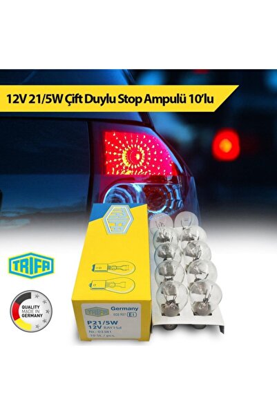 FRT Ottoman 12v 21/5w Çift Duy Stop Ampulü Trifa 10'lu Paket 03381