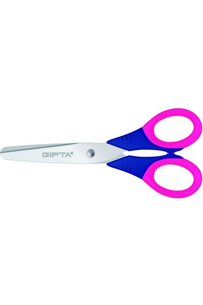 Gıpta Children's Scissors Blunt Tip Soft Handle Plastic Body 6 Colors (Pack of 24) K7050