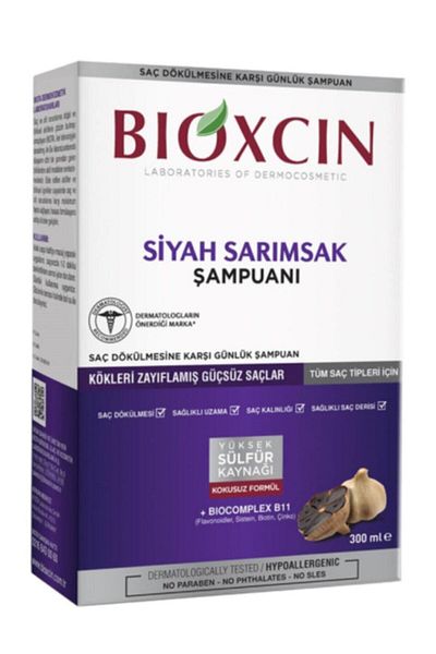 Bioxcin 300 ml Garlic Black Shampoo