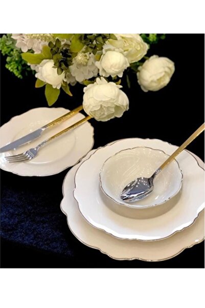 ROY KING Beyaz 24 Parça Yemek Takımı