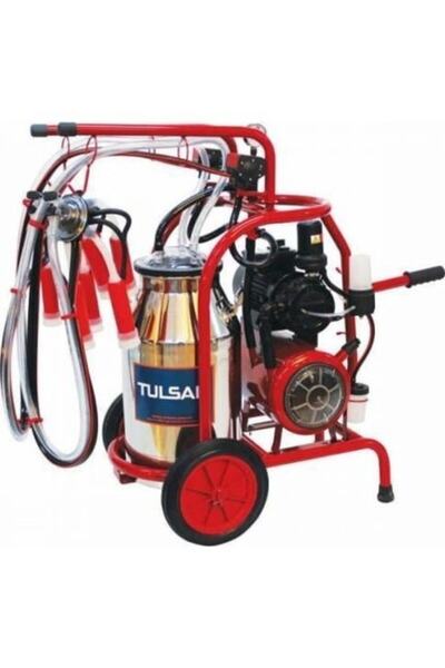 TULSAN Klasik Çift Inek Süt Sağım Alüminyum Güğüm 40lt