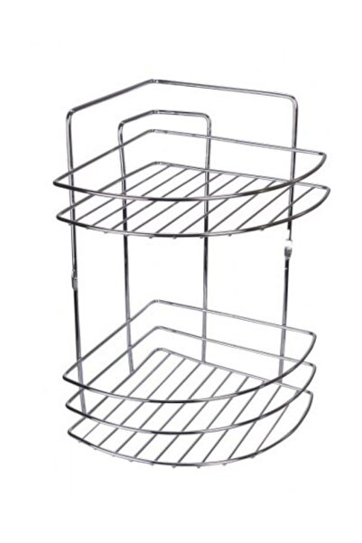 emsa Ikili Oval Bonyo Köşe Rafı Krom Kaplama Şampuanlık Tk02