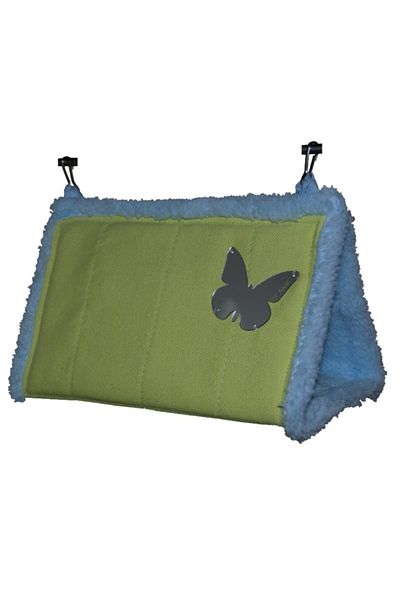 Akat Cosy Cuddly Small Size Green+blue Parrot Hammock (forpus, paradise, sevda...)