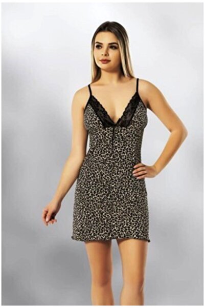 KOTA Women's Leopard Nightdress