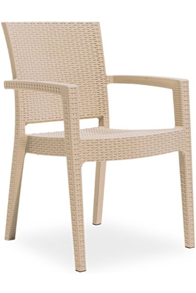 Comfort Rattan Bahçe Koltuğu Balkon Teras Mutfak Sandalyesi2  Adet