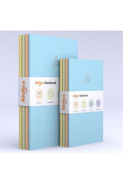 AKILLICA 8 Notebook Set Checkered Soft Pastel Notebook