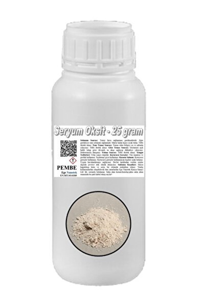 EGE NANOTEK Araba Cam Çizik Giderici Pembe Seryum Oksit - 25 Gram