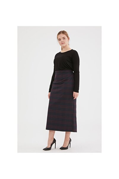 SORALLİNE Fusta gri de damă