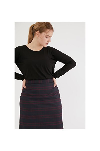 SORALLİNE Fusta gri de damă