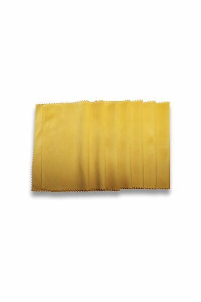 Lionel Yellow Color 100 Pieces Microfiber Glasses Cleaning Cloth