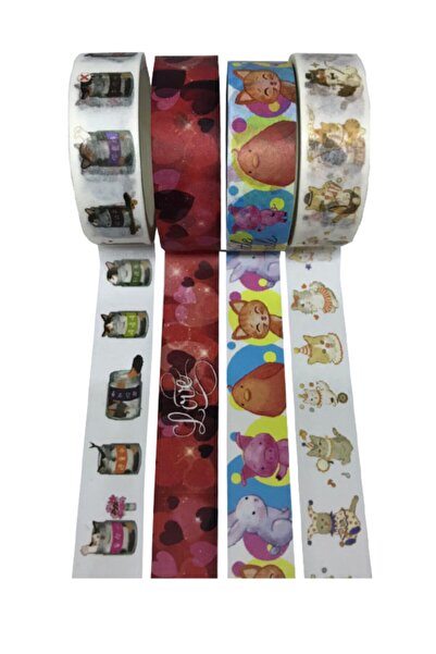 Vox Art - Japon Washi Dekor Bant Seti, 4' Lü Eni=1.5 Cm (wsb4-3)