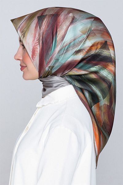 Armine Women's Colorful Twill Silk Scarf 20Y8339-35