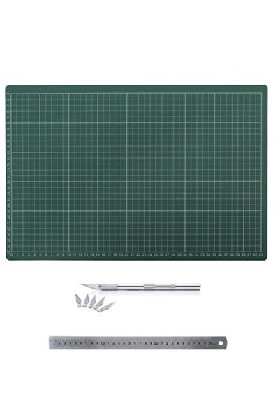 KRAF Professional Cutting Set A4 - Ruler + Crete