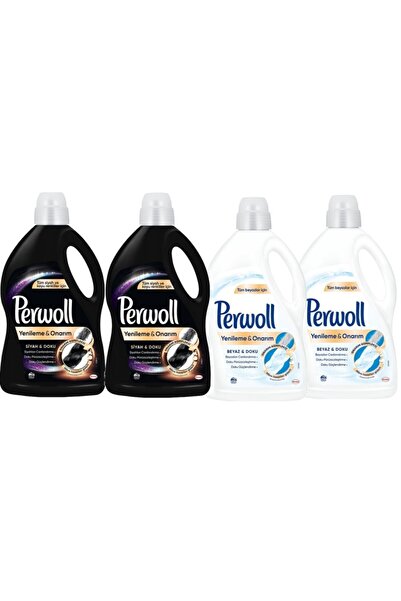 Perwoll Beyazlar Için Sıvı Deterjan 3 Lt 2 Adet ve  Siyahlar Için Sıvı Deterj...