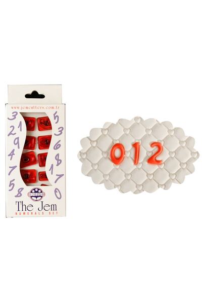 Pasta34 مجموعة أرقام من عجينة السكر جيم بشكل مستقيم