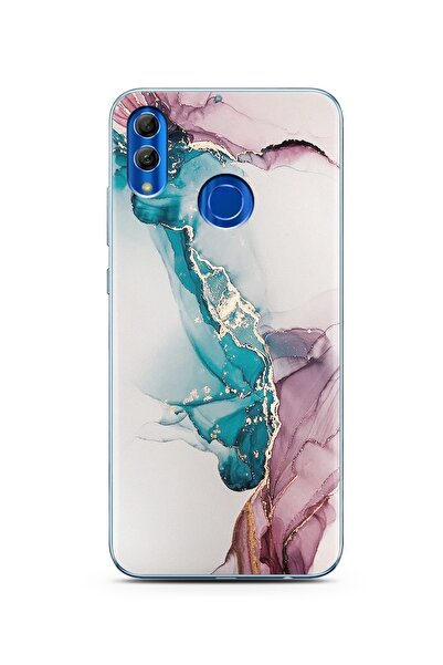 Spoyi Duman Mermer Tasarımlı Süper Şeffaf Silikon Telefon Kılıfı Huawei Honor...