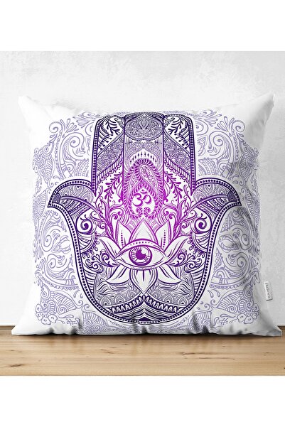 Realhomes Κάλυμμα μαξιλαριού από σουέτ διπλής όψης με μοτίβο της χεριού της ε...