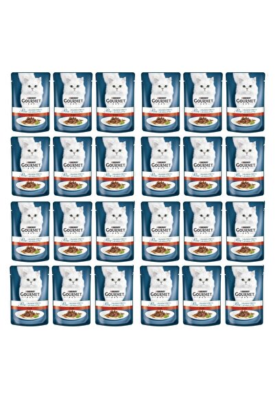 Gourmet Izgara Sığır Etli Kedi Konserve 85 Gr. X 24 Adet