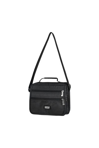 SEVENTEEN Men's Black Horizontal Hand and Shoulder Bag St5