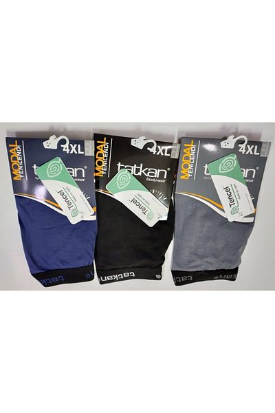 tatkan Eco Soft Modal Boxer Extra Battal 3 Τεμάχια