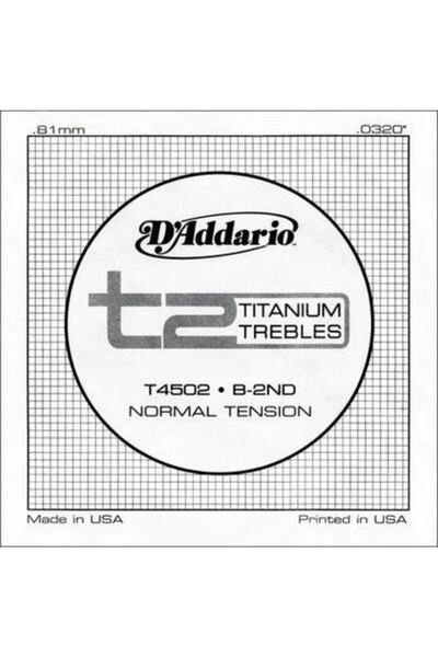Daddario T2 Titanium Normal Single String T4502 - Si Klasik Gitar Tek Tel