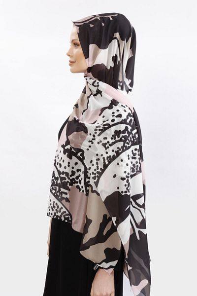 Differenza Painting Pattern Shawl Powder