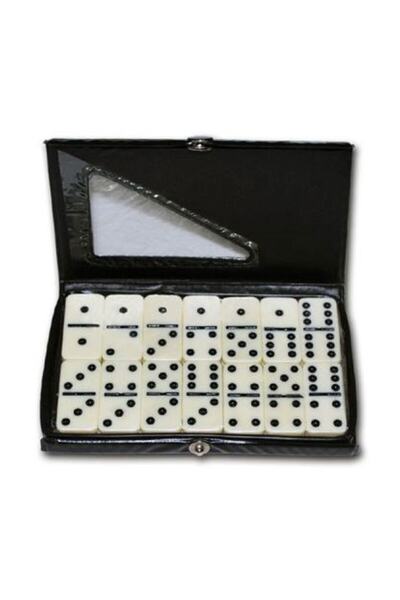 Genel Markalar Domino Set 28'li Orta Boy Domino Oyunu Çantalı Domino Taşları