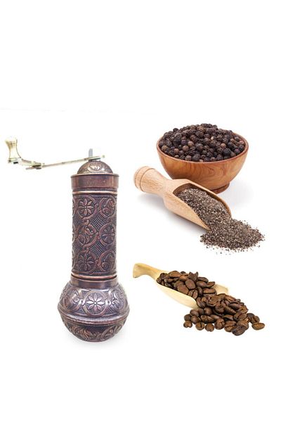 Fantom Historic - Zamak Long Chubby Coffee, Black Pepper Hand Grinder 1