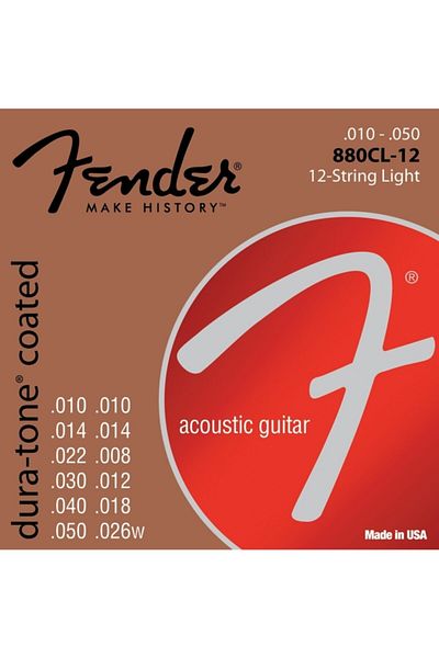 FENDER 880Cl12 80/20 Coated Suit String 12 String Acoustic Guitar String
