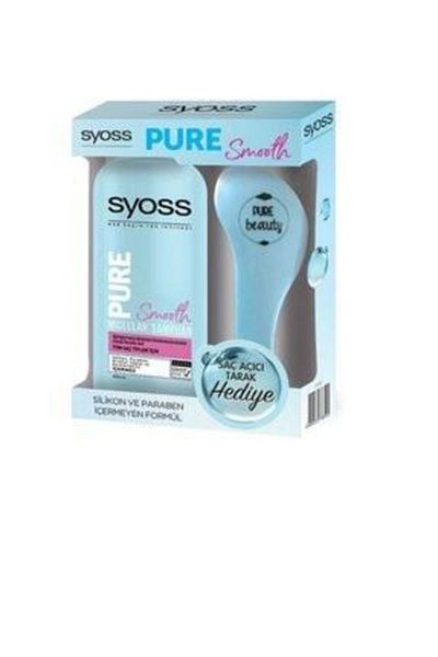 Syoss Pure Smooth 550 ml Shampoo + Comb