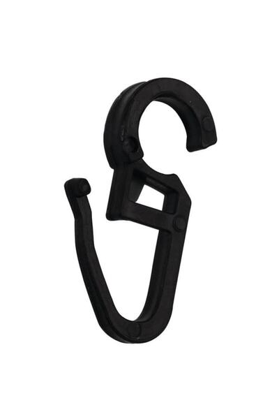 Tamiret Clip pentru perdea rustică neagră 50 buc