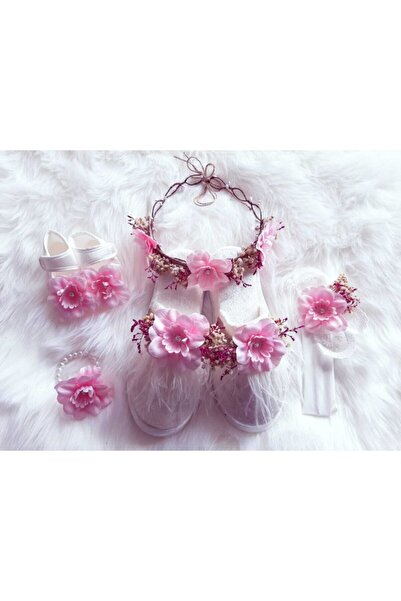 Şeker Tadında Tasarımlar Şeker Pembe 5li Lohusa Seti