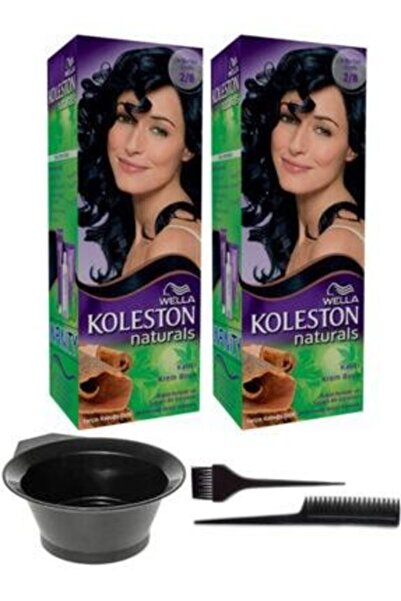 Wella 2'li Naturals Boya 2/8 Böğürtlen Siyahi Boyama Seti