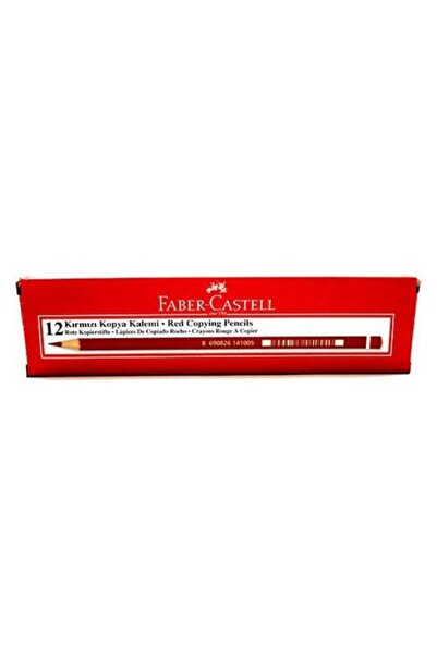 Faber Castell قلم نسخ أحمر 12 قطعة 1410 (عبوة من 5 قطع)