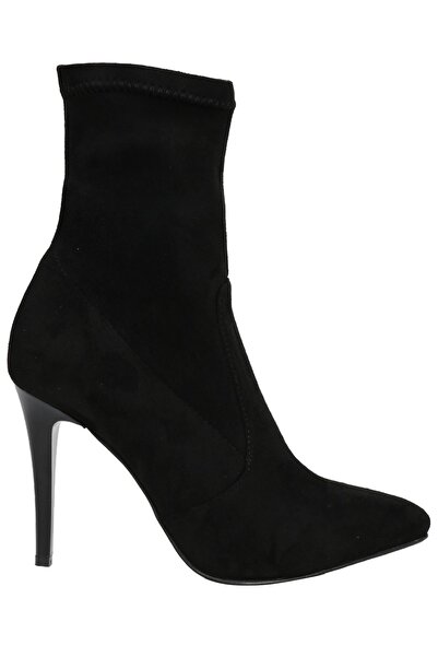 OZ DOROTHY Kadın Siyah Streç Süet Çorap Bot