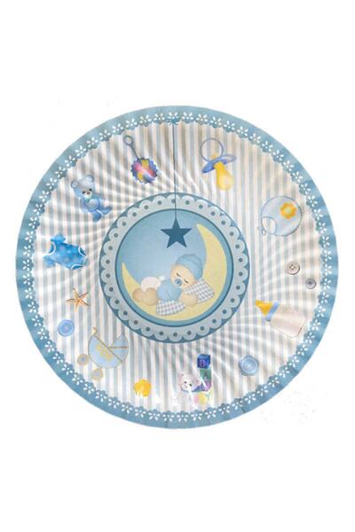 Genel Markalar Tabak Karton Aydedeli Mavi 23cm P8-180 Ar6006m