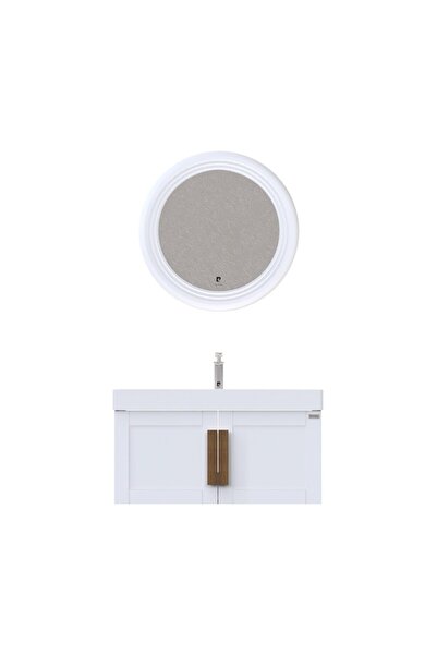 Pierre Cardin Mat Beyaz Banyo Dolabı Pio 85 cm