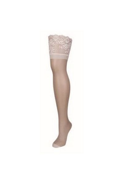 Magic Form Women's 656 Lacy Silicone-Free Garter Stockings