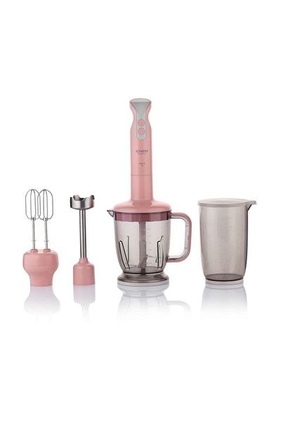 Schafer Meister Mega 11Piece 1500ml 1000W Stick Blender Set Pink