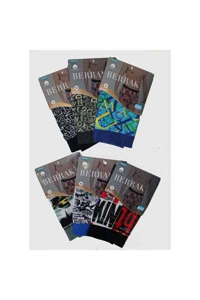 Berrak Ανδρικά 5 τεμάχια Lycra Boxers με διαφορετικά σχέδια 4480