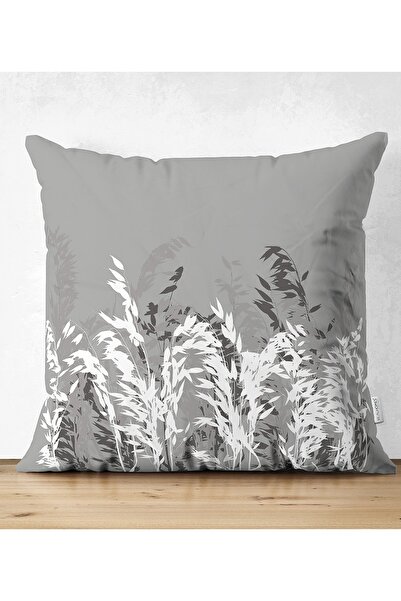 Realhomes Față de pernă cu design special, cu două fețe, din piele de căprioa...