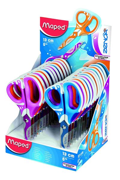 Maped Zenoa Fit Scissors 13cm Size Blue Color
