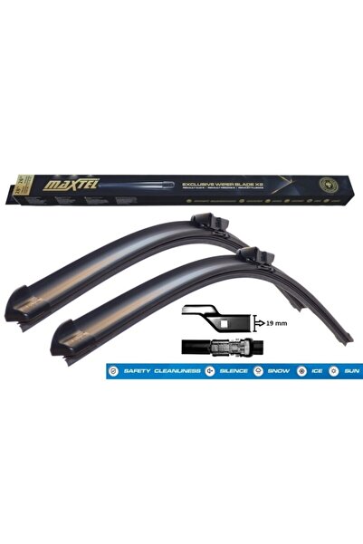 Maxtel Muz Tipi Silecek Süpürgesi Takımı 24"+18"600mm+400mm Hyundai-alfa Rome...