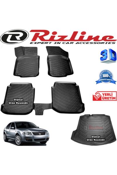 Rizline Vw Bora 3d Paspas + 3d Bagaj Havuzu 1998-2005 Arası Siyah Set