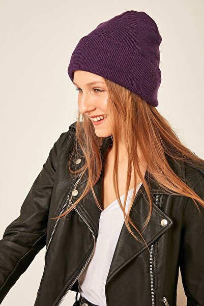 EKstore قبعة أرجوانية أساسية للجنسين