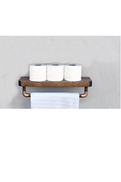 WOODENSA Ahşap Banyo Rafı ,banyo Havluluk Wdn273