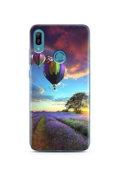 Spoyi Super Transparent Silicone Phone Case Huawei Y6 Prime (2019) with Laven...