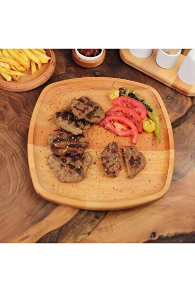 Kenzlife Kenzwood ahşap sunum tabağı kyn ebi pide köfte hamburger sunum tabak...