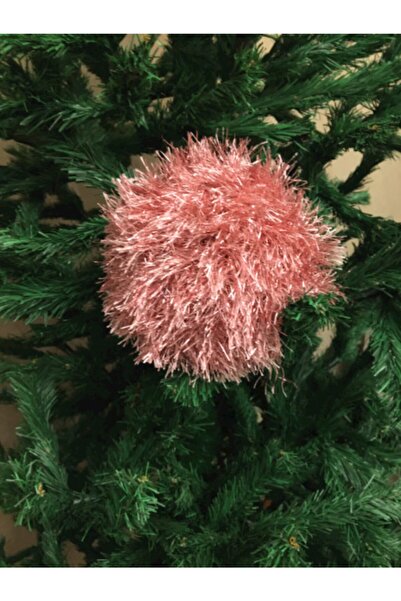 IŞIN Pink Colored 8 cm Diameter Globe Christmas Tree Ornament